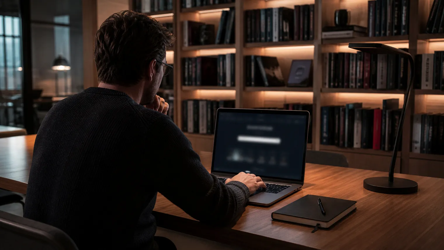 A user studies dark web resources in a contemporary library setting.